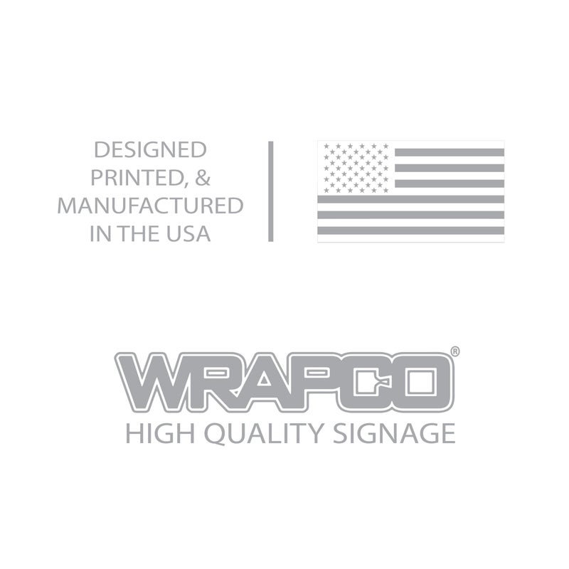 Wrapco (2 pack) Sorry No Public Restroom Signs for Business Door or Window 4"" x 9"" Self Adhesive Vinyl Decal Stickers - Image 4